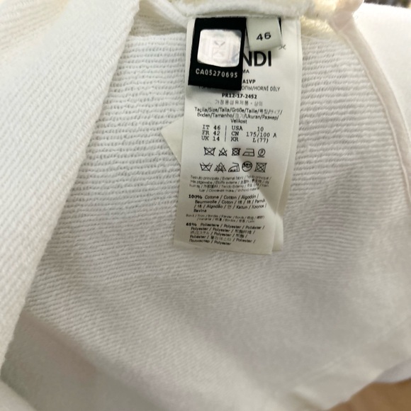 F is Fendi logo eyelet sweatshirt - Picture 4 of 10